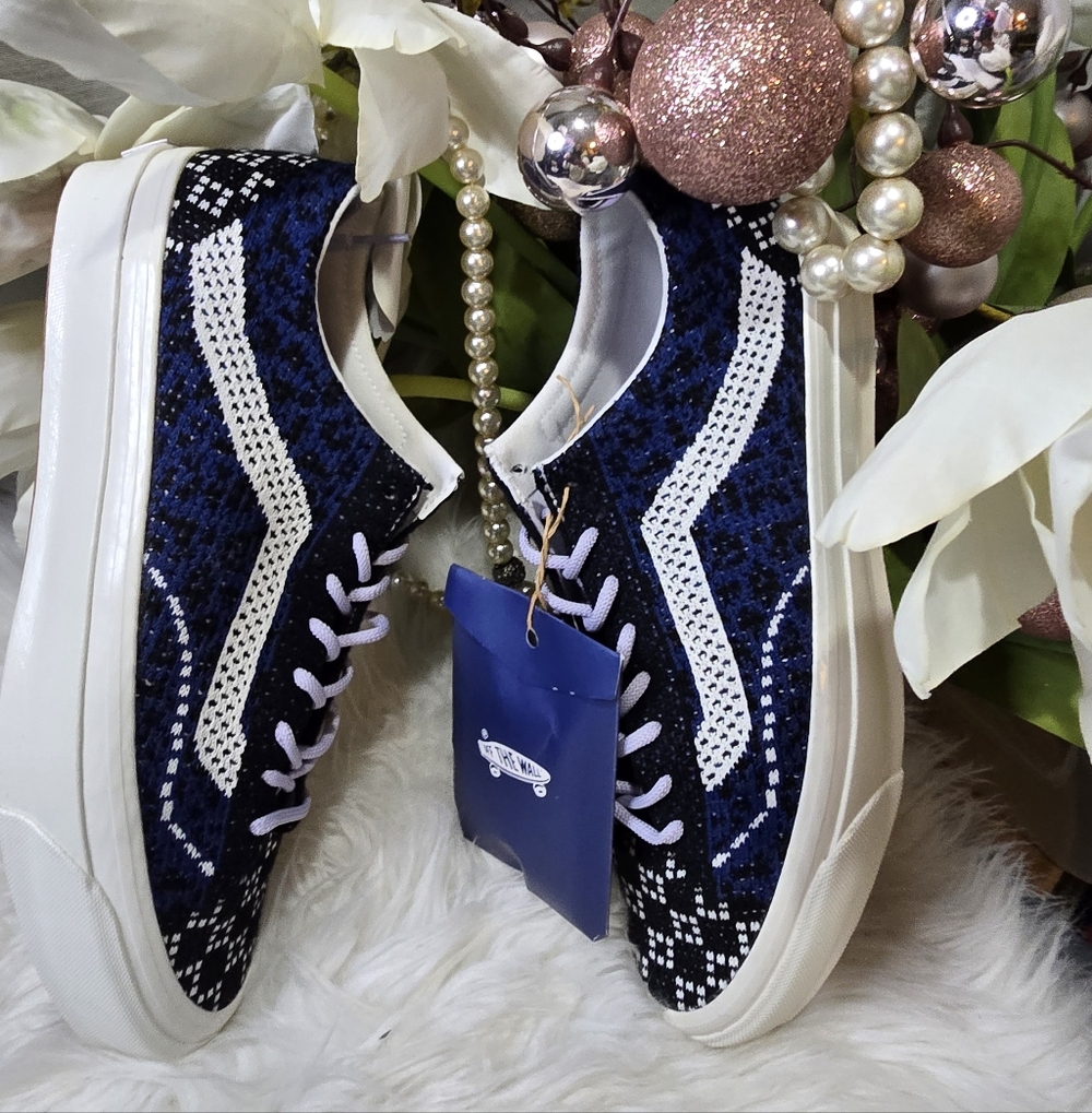 Vans Premium Old Skool 36 Engineered Knit - Cheetah Navy mens shoes Size9 New